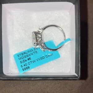 Sterling Silver Moissanite Ring